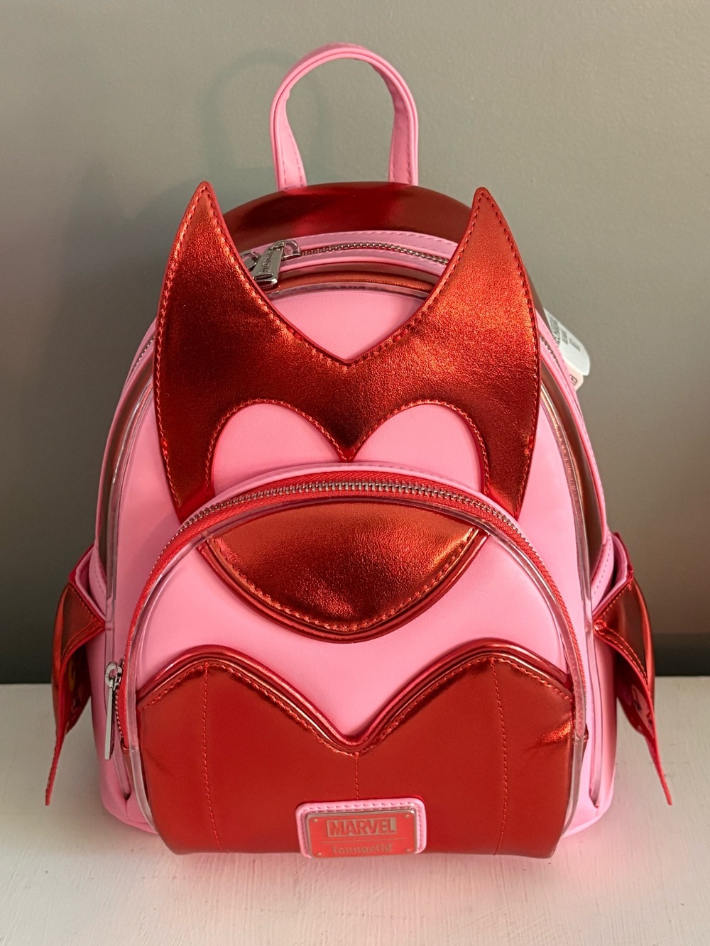 Loungefly Marvel Scarlet With Metallic Figural Light-Up Mini Backpack